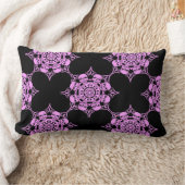 ピンクスカル円 ランバークッション (ブランケット)