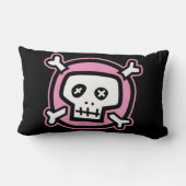 ピンクスカル枕 ランバークッション (裏面)