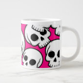 ピンクスカル柄ジャンボマグカップ ジャンボコーヒーマグカップ (右)