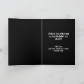 ピンクスカル&クロスボーンズガール誕生日カード カード (内部)