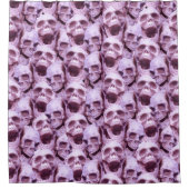 ピンクスカル シャワーカーテン (正面)