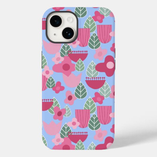 ピンクスカンジナビア春 Case-Mate iPhoneケース (裏面)