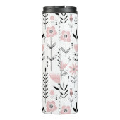 ピンクスカンジナビア花柄モノグラム タンブラー (裏面)
