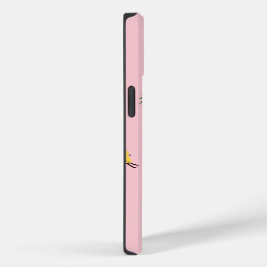 ピンクスキーヤースキー開場クリスマススキーホリデー Case-Mate iPhoneケース (裏面 / 右)