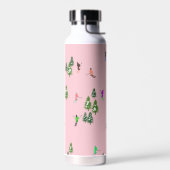 ピンクスキーヤースキー ウォーターボトル (左面)