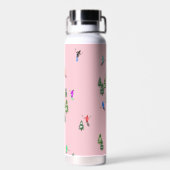 ピンクスキーヤースキー ウォーターボトル (背面)