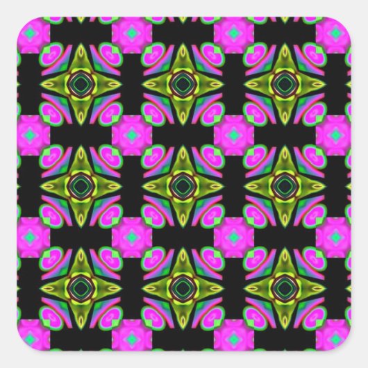 ピンクスクウェアデザイン スクエアシール (正面)