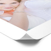 ピンクスクウェア家族フォトコラージュのポスター ポスター (角)