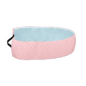 ピンクスクウェア柄かわいいレトロ アスレチックヘッドバンド (左)