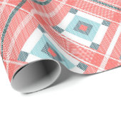 ピンクスクウェア30"x6'ラッピング紙 ラッピングペーパー (ロールコーナー)