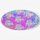 ピンクスクライバーキュートガーリードラゴンワイバーン犬神 ペーパープレート (アングル)