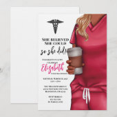 ピンクスクラブメディカルスクール卒業招待状 招待状 (正面/裏面)