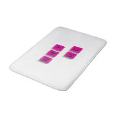 ピンクスクラブルタイルバスマットよくはしゃぐ- & Cozy バスマット (アングル)