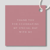 ピンクスクリプトクロスガールファースト聖餐式 フェイバータグ