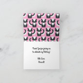 ピンクスクンク誕生日パーティー カード (内部)