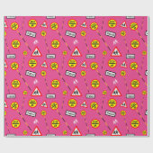 ピンクスクールクロッシングパトロール安全標識 ラッピングペーパー (フラット)