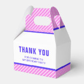 ピンクスケートアイススケートで滑る誕生日パーティー フェイバーボックス (裏面サイド)