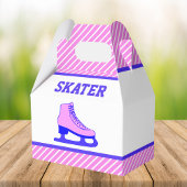 ピンクスケートアイススケートで滑る誕生日パーティー フェイバーボックス