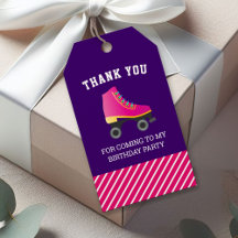 ピンクスケートローラースケートで滑る誕生日パーティーのお気に入り