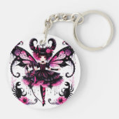 ピンクスコーピオンアストロロジー〔占星術の〕十二宮図サイン蠍座 キーホルダー (裏面)