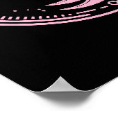 ピンクスコーピオンアストロロジー〔占星術の〕十二宮図サイン蠍座 ポスター (角)