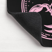 ピンクスコーピオンアストロロジー〔占星術の〕十二宮図サイン蠍座 マウスパッド (コーナー)