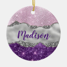 ピンクスタイリッシュがかった紫色の銀色モノグラガーリーム