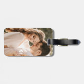 ピンクスタイリッシュとグリーンの迷彩 ラゲッジタグ (裏面横)