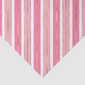 ピンクスタイリッシュとシルバーのクリスマスストライプ祝い 薄葉紙 (詳細)