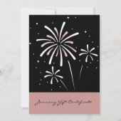 ピンクスタイリッシュとブラック1月のギフト券 (正面)