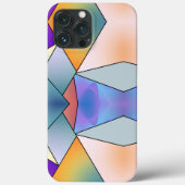 ピンクスタイリッシュとブルーの大理石の美モダンしさ Case-Mate iPhoneケース (裏面)