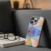 ピンクスタイリッシュとブルーの大理石の美モダンしさ Case-Mate iPhoneケース