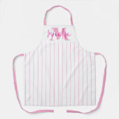 ピンクスタイリッシュとモノグラム エプロン (正面)