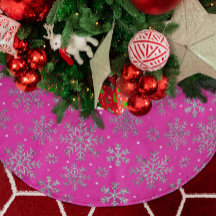 ピンクスタイリッシュのクリスマスと雪エレガント片