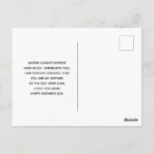 ピンクスタイリッシュのフラミンゴ熱帯テーマ母の日 ポストカード (裏面)