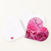 ピンクスタイリッシュのローズモダンフローラbohoデジタルアート ノートブック (内部)