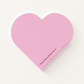 ピンクスタイリッシュのローズモダンフローラbohoデジタルアート ノートブック (裏面)