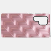 ピンクスタイリッシュの幾何学的パターンのサムスンのケース SAMSUNG GALAXYケース (裏面横)