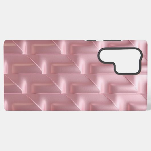 ピンクスタイリッシュの幾何学的パターンのサムスンのケース SAMSUNG GALAXYケース (裏面横)