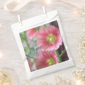 ピンクスタイリッシュの珊瑚礁の寄せ袖 フェイバーバッグ (クリップ留めされた状態)