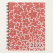 ピンクスタイリッシュの花あじさい プランナー手帳 (正面)