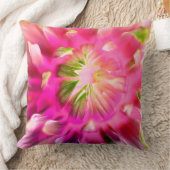 ピンクスタイリッシュの花装飾用クッション クッション (ブランケット)