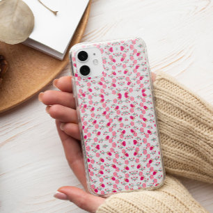 ピンクスタイリッシュの赤い花模様シックな美学 iPhone 13 PROケース