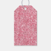 ピンクスタイリッシュの金ゴールド白ゼブラ ギフトタグ (裏面)