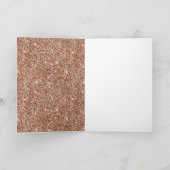 ピンクスタイリッシュガーリーローズ金ゴールドグリッターグリッツ カード (内部)