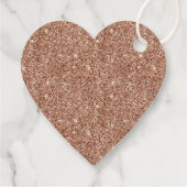 ピンクスタイリッシュガーリーローズ金ゴールドグリッターグリッツ フェイバータグ (裏面)