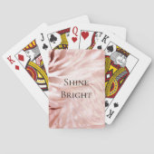 ピンクスタイリッシュガーリーローズ金ゴールドゼブラグラムグリッツ トランプ (裏面)