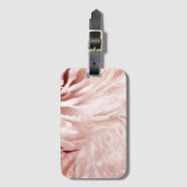 ピンクスタイリッシュガーリーローズ金ゴールドゼブラグラムグリッツ ラゲッジタグ (正面縦)