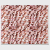 ピンクスタイリッシュガーリーローズ金ゴールドゼブラグリッツ ラッピングペーパー (フラット)