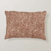ピンクスタイリッシュガーリーローズ金ゴールドレオパード・グリッツ アクセントクッション (裏面)